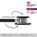3M Littmann Classic III Stethoscope, Black Tube, 5620