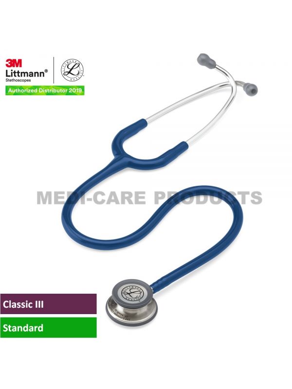 3m Littmann Classic Iii Stethoscope Navy Blue Tube 27 Inch 5622