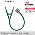 3M™ Littmann® Cardiology IV™ Diagnostic Stethoscope, High Polish Champagne-Finish Chestpiece, Hunter Green Tube, Orange Stem and Champagne Headset, 27 inch, 6206